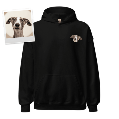Gepersonaliseerde Huisdier Foto Hoodie - Full Color Geborduurd