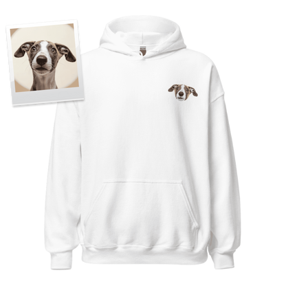 Gepersonaliseerde Huisdier Foto Hoodie - Full Color Geborduurd